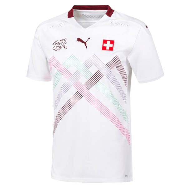 Tailandia Camiseta Suiza 2nd 2020 Blanco